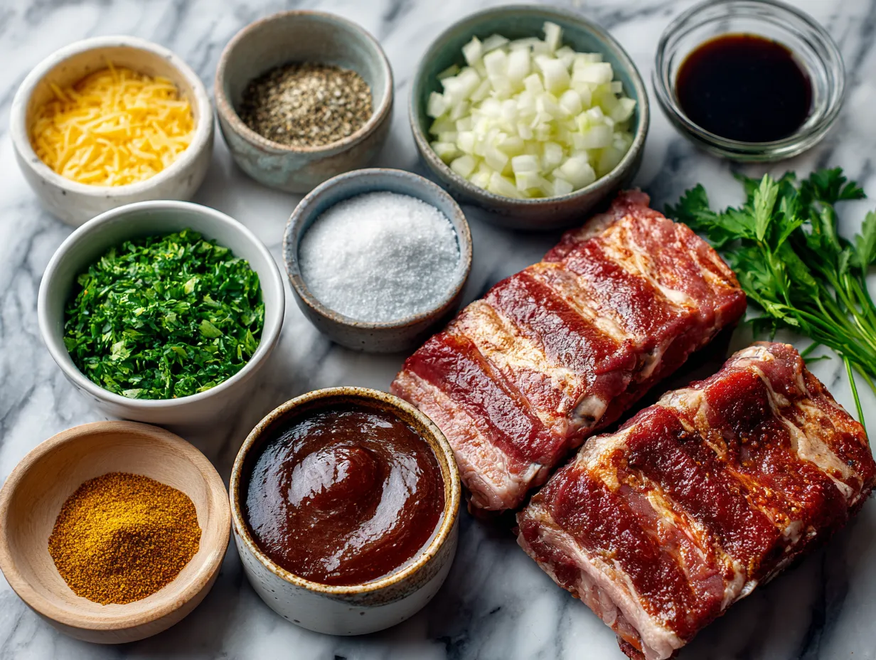 Ingredients for Oven Baked BBQ Ribs