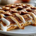 Pumpkin Spice Mummy Waffle Slice
