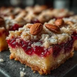 Raspberry Almond Crumble Bars