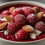 Raspberry Almond Protein Chia Pudding