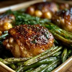 Sheet Pan Honey Mustard Chicken & Green Beans
