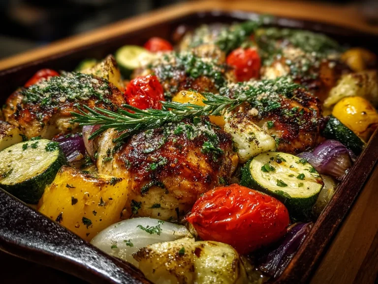 Sheet Pan Mediterranean Chicken & Veggies