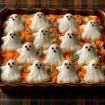 Spooky Ghost White Chocolate Sheet Cake