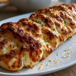 Spooky Mummy Cheesy Garlic Breadstick
