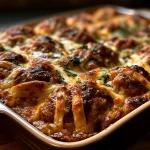 Spooky Mummy Meatball Casserole Bake