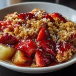 Strawberry Rhubarb High Protein Crisp