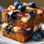 White Chocolate Blueberry Protein Blondies