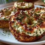 Zucchini Cream Cheese Protein Bagels